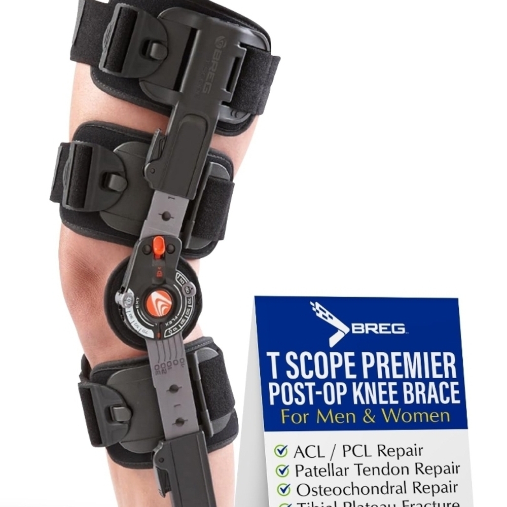 Breg Black T Scope Premier Post-Op Knee Brace